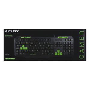 Teclado Gamer Slim Multilaser Preto