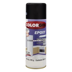 Tinta Spray Epóxi Colorgin 350ml Preta