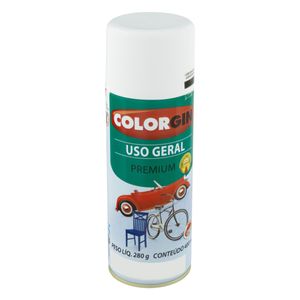 Tinta Spray Uso Geral Colorgin 400ml Branco Acabamento