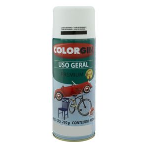 Tinta Spray Uso Geral Colorgin 400ml Branca Intensa Fosca