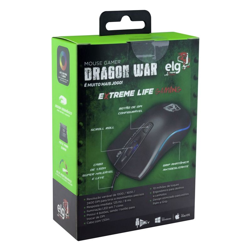 Mouse-Gamer-Dragon-War-Elg-2400DPIEmbalagemAngularEsquerda3