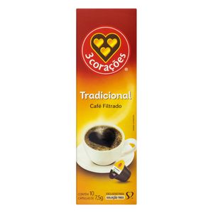 Cápsula de Café Filtrado 3 corações Tradicional