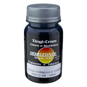 Tinta para Couro Horizonte 100ml Preta