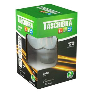 Lâmpada Led Filamento G80 Taschibra 4W