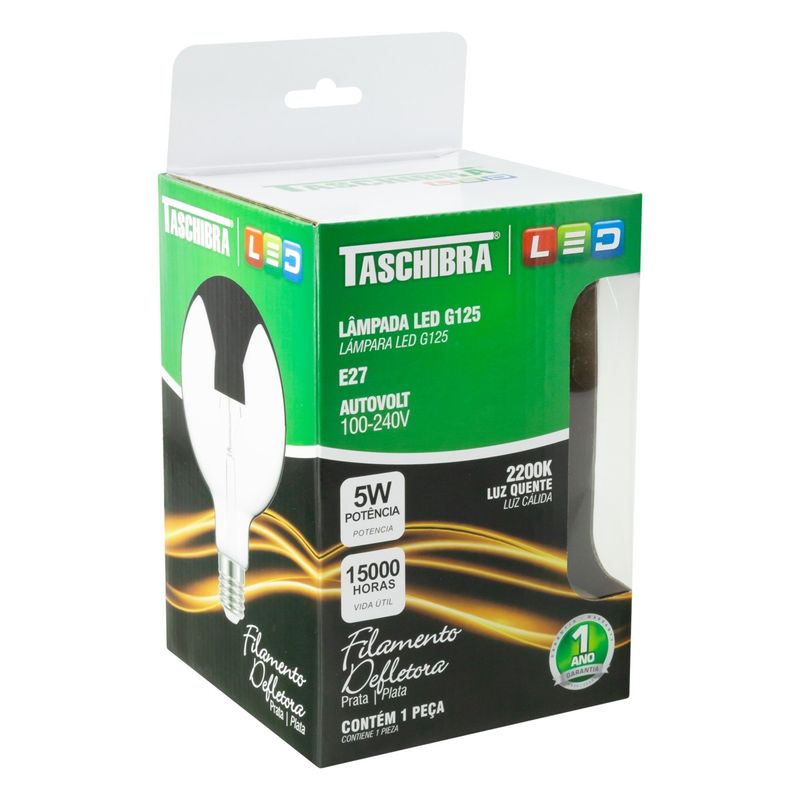 Lampada-Led-Filamento-Defletora-G125-2200K-Taschibra-5W-AutovoltAngularEsquerda2