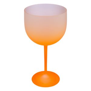 Taça Plástica de Gin Fantasy Laranja Neon Neoplas 500ml