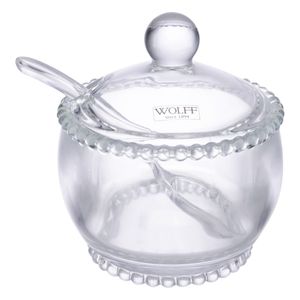 Açucareiro de Cristal com Colher Pearl Wolff