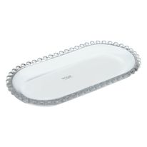 Travessa de Cristal Pearl Wolff 24cm x 12cm