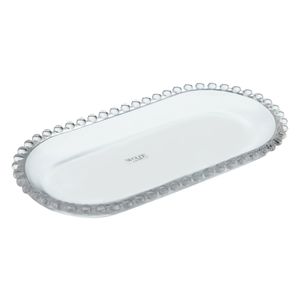 Travessa de Cristal Pearl Wolff 24cm x 12cm