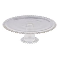 Prato de Cristal para Bolo Pearl Wolff