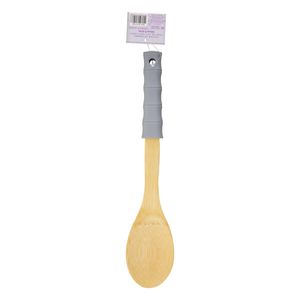 Colher de Bambu com Cabo de Silicone Ikinci Cinza