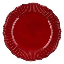 Sousplat Vermelho Vintage Ikinci 33cm