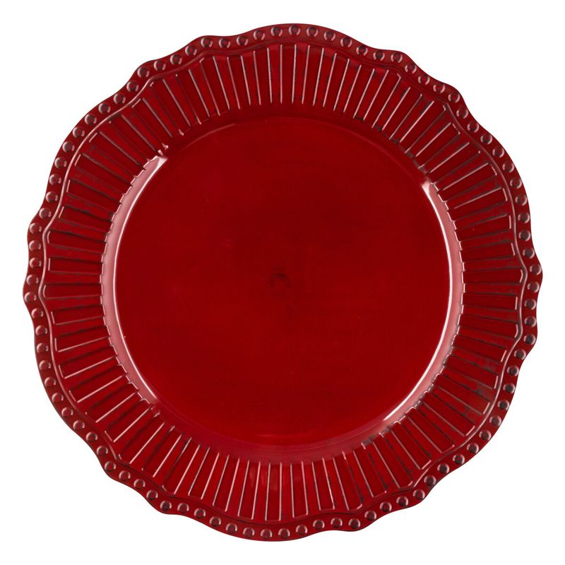 Sousplat-Vermelho-Vintage-Ikinci-33cmFrontal1