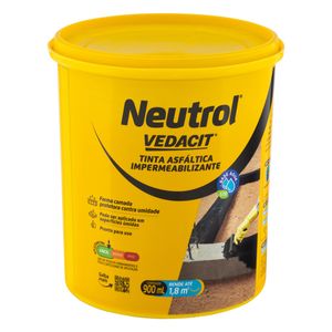 Tinta Asfáltica Impermeabilizante Base D'água Neutrol Vedacit 900ml