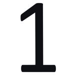 NúmeroResidencialPretoCleanStdn1Frontal1