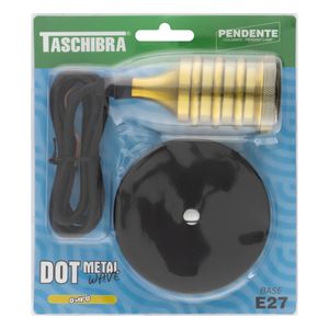 Pendente Dot Metal Wave Ouro Taschibra 1xE27