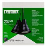 Pendente-de-Aluminio-Konic-Preto-Taschibra-3xE27Frontal2