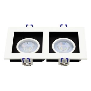 Spot Led de Embutir Recuado Quadrado Branco Taschibra 10W 6500K