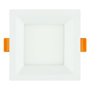 Painel Led de Embutir Branco Recuado Quadrado Taschibra Lux 6W 3000K