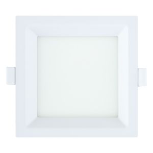 Painel Led de Embutir Branco Recuado  Quadrado Taschibra Lux 12W 3000K