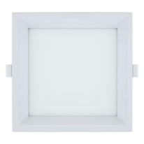 Painel Led de Embutir Branco Recuado Quadrado Taschibra Lux 18W 3000K