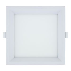 Painel Led de Embutir Branco Recuado Quadrado Taschibra Lux 18W 3000K