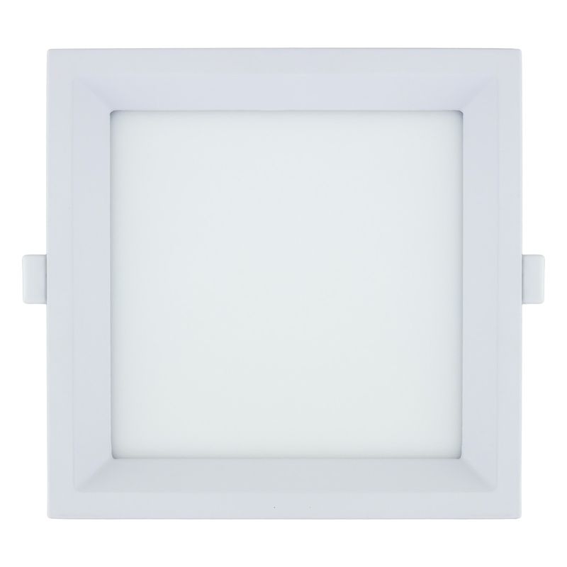 Painel-Led-de-Embutir-Branco-Recuado-Quadrado-Taschibra-Lux-18W-3000K-AutovoltFrontal1