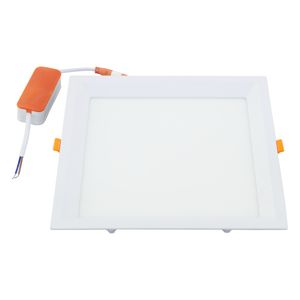 Painel Led de Embutir Branco Recuado Quadrado Taschibra Lux 24W 3000K