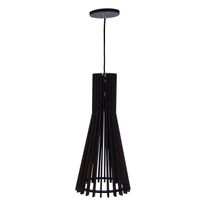 Pendente de Aço Amêndoa Preto Madalli 1xE27