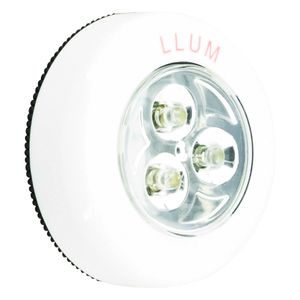 Luminária Led Button Branca Bronzearte Llum 0,3W 1,5V