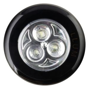 Luminária Led Button Preta Bronzearte Llum 0,3W 1,5V