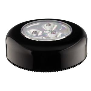 Luminária Led Button Preta Bronzearte Llum 0,3W 1,5V