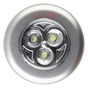 Luminária Led Button Prata Bronzearte Llum 0,3W 1,5V