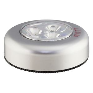 Luminária Led Button Prata Bronzearte Llum 0,3W 1,5V