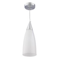 Pendente de Vidro Cone Branco Blumenau 1xE27