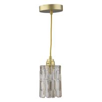 Pendente de Vidro Irregular Conhaque Blumenau 1xE27