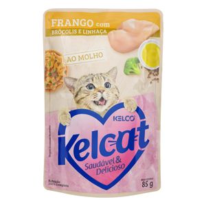 Sache de Frango para Gatos Adultos Kelco Kelcat 85g