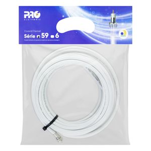 Cabo Coaxial Flexível Proeletronic 10m