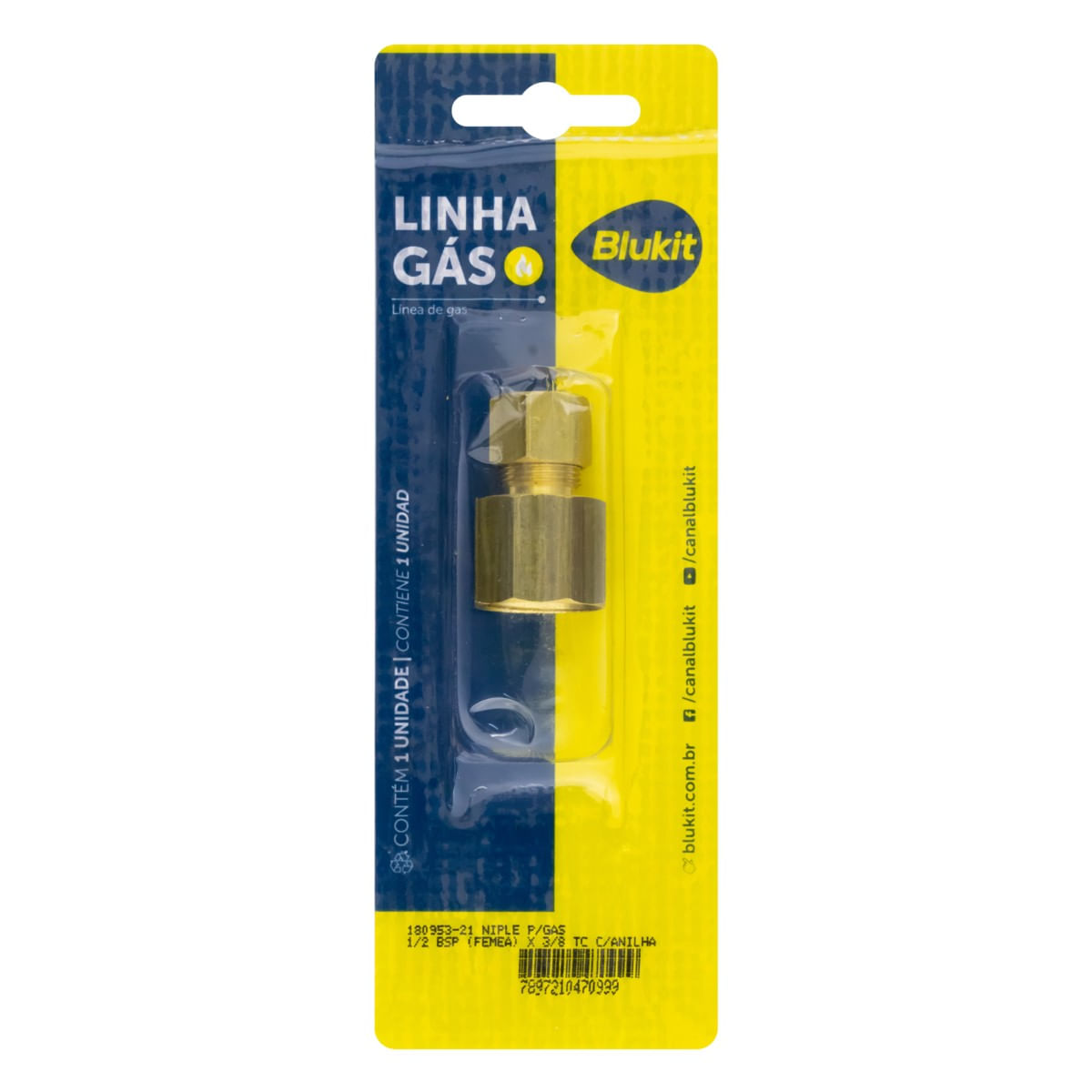 NipleparaGáscomAnilhaBlukit1/2``x3/8``FêmeaFrontal3