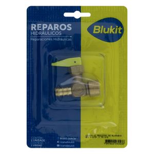 Registro de Bloqueio para Gás Blukit 1/2" x 3/8"