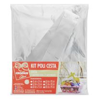 Kit Poli Cesta Incolor Cromus 60cm x 75cm 2 peças