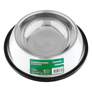 Comedouro em Inox Newpro 600ml