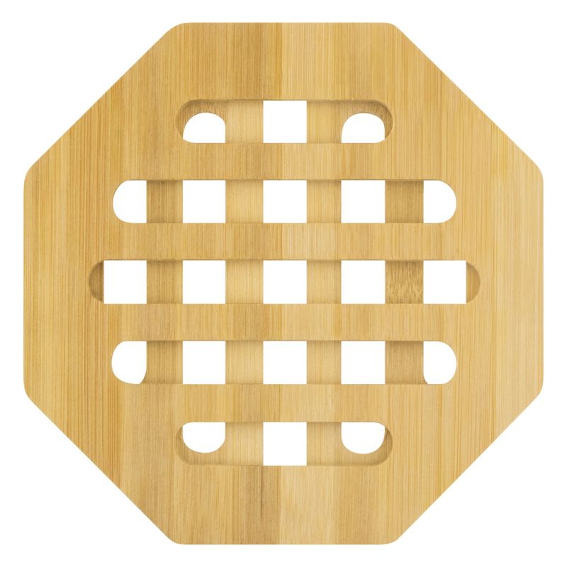 Apoio-de-Panela-Bambu-Hexagonal-Ikinci-18cm-x-18cmFrontal1