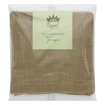 Guardanapo Ponto Ajour Luxo Royal Marrom 2 peças