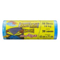 Saco para Lixo com Alça Dover Roll 50l 20 unidades