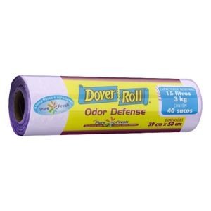 Saco de Lixo Pure Fresh Dover Roll 15l 40 unidades