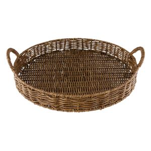 Bandeja com Alça Rattan Lyor 38cm