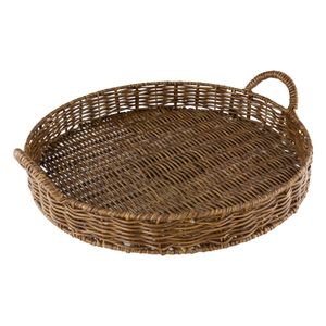 Bandeja com Alça Rattan Lyor 38cm