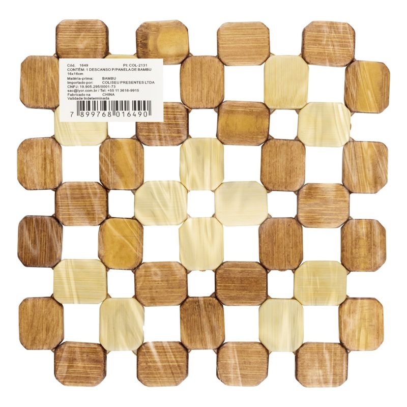 Descanso-de-Panela-Quadrado-em-Bambu-Lyor-16cm-x-16cmFrontal1