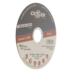 Disco de Corte Ciser 115mm x 1.0mm